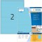 HERMA 4568 Lot de 200 etiquettes autocollantes colorees DIN A4 (199,6 x 143,5 mm, 100 feuilles de papier mat) imprimables et per