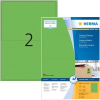 Herma 4569 etiquettes de couleur (199,6 x 143,5 mm vers DIN A4 papier mat, autocollant imprimable) Lot de 200 sur 100 feuilles, 