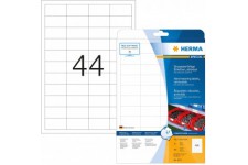 Herma 4572 resistante aux intemperies Film etiquettes (A4, 48,3 x 25,4 mm residus Mat Resistant) 880 blanc