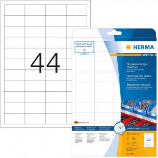 HERMA 4581 Blanc Imprimante d'etiquette adhesive etiquette a  imprimer - etiquettes a  imprimer (Blanc, Imprimante d'etiquette a