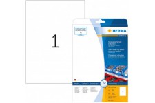 HERMA A4 Rectangle aux angles arrondis Blanc 10piece(s) etiquette auto-collante - etiquettes auto-collantes (Blanc, Rectangle au