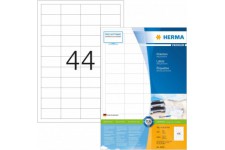 Herma 4608 etiquettes 48,3 x 25,4 Premium A4 8800 pieces Blanc