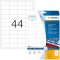 Herma 4690 etiquettes plastique 48,3 x 25,4 A4 LaserCopy Blanc