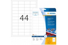 Herma 4690 etiquettes plastique 48,3 x 25,4 A4 LaserCopy Blanc