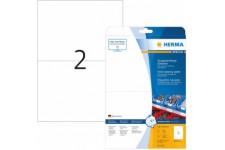 Herma 4693 etiquettes plastique 210 x 148 A4 LaserCopy Blanc