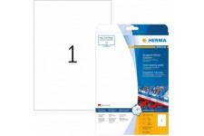 Herma 4698 etiquettes plastique 210 x 297 A4 LaserCopy Blanc