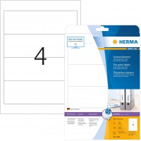 Herma 4826 etiquettes classeur jet d'encre 192 x 61 A4 Blanc