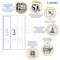 Herma 4831 etiquettes classeur jet d'encre 61 x 297 A4 Blanc