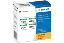 Herma 4834 etiquettes a  numeros auto-adhesives a  numerotage double 15 x 22 mm (Numeros en vert)