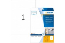 Herma 4866 etiquettes en plastique resistantes aux intemperies 210 x 297 Special A4 Blanc