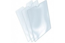 Lot de 25 : HERMA Etui 52 x 75 mm pour carte de transport a l'unite