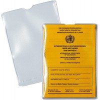 Lot de 25 : HERMA 5020 etui de protection pour carte de vaccination (95 x 135 mm, transparent) Convient comme carnet de vaccinat