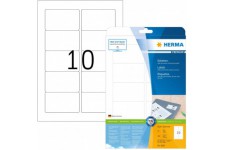 Herma 5028 etiquettes 83,8 x 50,8 Premium A4 250 pieces Blanc