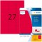 Herma 5045 etiquettes 63,5 x 29,6 A4 540 pieces Rouge fluo