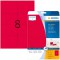 Herma 5046 etiquettes 99,1 x 67,7 A4 160 pieces Rouge fluo