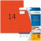 Herma 5059 etiquettes 105 x 42,3 A4 280 pieces Rouge