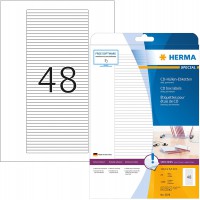 Herma 5078 etiquettes CD-Box 114,3 x 5,5 A4 Blanc