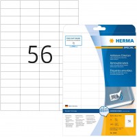 Herma 5080 etiquettes movables/amovibles 52,5 x 21,2 A4 Blanc