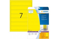 Herma 5091 etiquettes classeur 192 x 38 A4 140 pieces Jaune