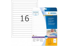 Herma 5118 etiquettes pour classeur a  anneaux 192 x 16,9 A4 Blanc