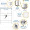 Herma 5122 etiquettes classeur a  inserer 190 x 30 A4 Blanc