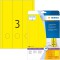 Herma 5136 etiquettes classeur 61 x 297 A4 60 pieces Jaune