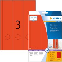 Herma 5137 etiquettes classeur 61 x 297 A4 60 pieces Rouge