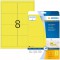 Herma 5144 etiquettes 99,1 x 67,7 A4 160 pieces Jaune fluo