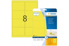 Herma 5144 etiquettes 99,1 x 67,7 A4 160 pieces Jaune fluo