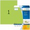 Herma 5151 etiquettes 210 x 297 A4 LaserCopy 20 pieces Vert fluo