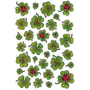 HERMA Decor Stickers Shamrocks 3 Sheets Self-Adhesive Label - Self-Adhesive labels (A4 Sheets, 3 Sheets)