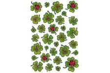 HERMA Decor Stickers Shamrocks 3 Sheets Self-Adhesive Label - Self-Adhesive labels (A4 Sheets, 3 Sheets)