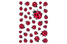 HERMA sticker DECOR COCCINELLES 3 x 37 etiquettes