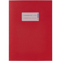 Protege cahiers Herma Format A5 rouge fonce