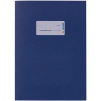Lot de 10 : Protege cahiers Herma Format A5 bleu fonce