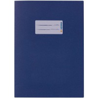 Lot de 10 : Protege cahiers Herma Format A5 bleu fonce