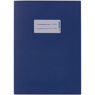 Lot de 10 : Protege cahiers Herma Format A5 bleu fonce