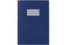 Lot de 10 : Protege cahiers Herma Format A5 bleu fonce