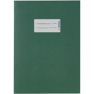 Lot de 10 : Protege cahiers Herma Format A5 vert fonce
