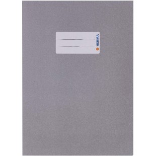 Lot de 10 : Protege cahiers Herma Format A5 gris clair