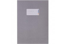 Lot de 10 : Protege cahiers Herma Format A5 gris clair