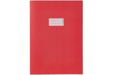 Lot de 10 : Protege cahiers Herma Format A4 rouge fonce