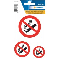 Herma 5736 Remarque etiquette - Ne pas fumer, Packaging Lot de 3