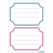 HERMA 5781 Lot de 12 etiquettes autocollantes pour livres Bleu et rouge