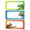 HERMA Gecko 5876 Lot de 9 etiquettes autocollantes autocollantes pour livres, cahiers, boites, menages, multicolores, 76 x 35 mm