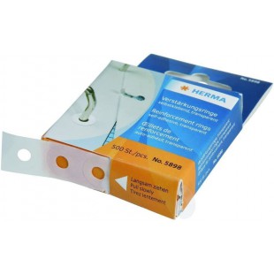 HERMA Btes de 500 Oeillet de renforcement plastique Transparent adhesif