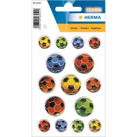 Sticker Herma Magic, multicolores Ballons de football grave, PG/1bl