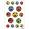 Sticker Herma Magic, multicolores Ballons de football grave, PG/1bl