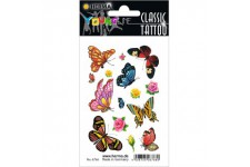 HERMA Tatouages Couleur Art"Papillons" Resistant a  l'eau 1 feuille de 15