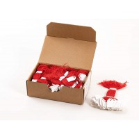 HERMA - etiquettes pour textile, 15 x 24 mm, avec fil rouge, carton blanc, pour l'etiquetage des pri